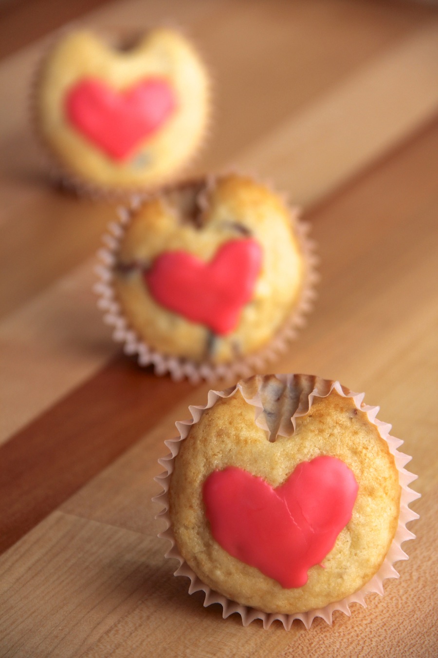 Heart-Shaped Cranberry Muffins