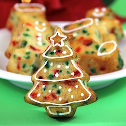funfetti Christmas cupcakes